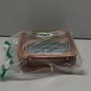 Clear Makeup Bag Toiletry Bag for Women Cosmetic Case Large Capacity Travel Make Up Bag Organizer Transparent Storage Compartment TSA Approved, BROWN, Clear Cosmetic Bag