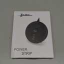 ZSIMC Power Strip, 6 Outlets and 3 USB Ports 6.5FT Long Extension Cord, Circle Socket Overload Surge Protector, 100% Copper Core, Flat Plug Charging Station Compact for Office, Home, Travel (Black)