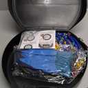 Snow-Chains Easy Install Tire-Chains, One-Pull Fit Design Tire Snow Chains for Passenger Cars, Sedan, SUVs, Emergency Winter Tire Traction Car Tires 215 225 235 245 255 275 - Set of 2 (KN130)