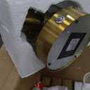 Rechargeable Battery Wall Sconce Set of Two, 8000mAh Wireless, Dimmable, Timer, Remote, Touch Control, 3000K, USB-C Charging for Living Room Gold with White Lampshade (Include 4 Special Bulbs)