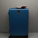 Hanke 24 Inch Luggage Suitcases With Spinner Wheels Lightweight PC Hard Shell Rolling Suitcase With Travel Lock,Checked-Medium 24-Inch(Caribbean Blue)