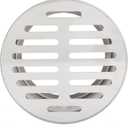 Round Floor Drain Cover, Stainless Steel Floor Drain Anti Blocking Round Flat Drain Grate Cover, Drain Pipe Fittings for Small Lawns, Landscaping and Patios(110 Flat Mouth)