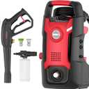 POWERWORKS Electric Pressure Washer,1700 PSI 1.2 GPM Power Washers,13-Amp Pressure Washers with 20ft High Pressure Hose and 3 Nozzles for Car Garden Cleaning (PWMA Certified) red