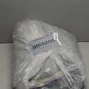 FJZFING Grey Round Rug Ultra-Soft Plush Modern 6x6 Circle Area Rug for Kid's Bedroom, Fluffy Shag Circular Rug for Nursery Room, Non-Slip Home Decor Cute Grey Carpet for Teen's Room