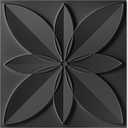 WOWSTAR 12-Pack 24"x24" Drop Ceiling Tiles, Waterproof Glue Up Ceiling Decor, Black