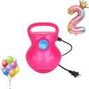 LIBERRWAY Electric Balloon Pump, Portable Balloon Air Pump for Round & Foil Balloons, Fast Balloon Blower Pump Inflator for Party Decoration, Birthday, Wedding (Rose Red)