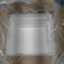 Buffet Risers, Food Display Risers for Party, White Acrylic Risers Display Stand for Buffet Table, Catering Displays for Dessert, Cube Box Nesting Riser with Hollow Bottoms (8"x9"x10" 3PCS)