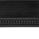 Dwellington Farmhouse Display Wood Riser, 12" Decorative Black Beaded Pedestal Stand, Square Tiered Tray Decor for Kitcher Decor, Countertop