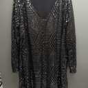 City Chic Women's Plus Size Dress - Braylin Sequin (Black, XL)