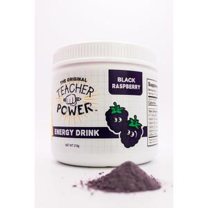 Teacher Power (The Original) in Black Raspberry Sugar Free Energy Drink 70/servings per Jar 100mg Caffeine with B Vitamins