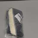 FRAMICS Farmhouse Linen Kitchen Curtains 24 Inch Length Black Striped Short Curtain for Windows Boho Crochet Small Window Curtains for Kitchen Rod Pocket Tier Curtain for Bathroom, Cafe, 2 Panels