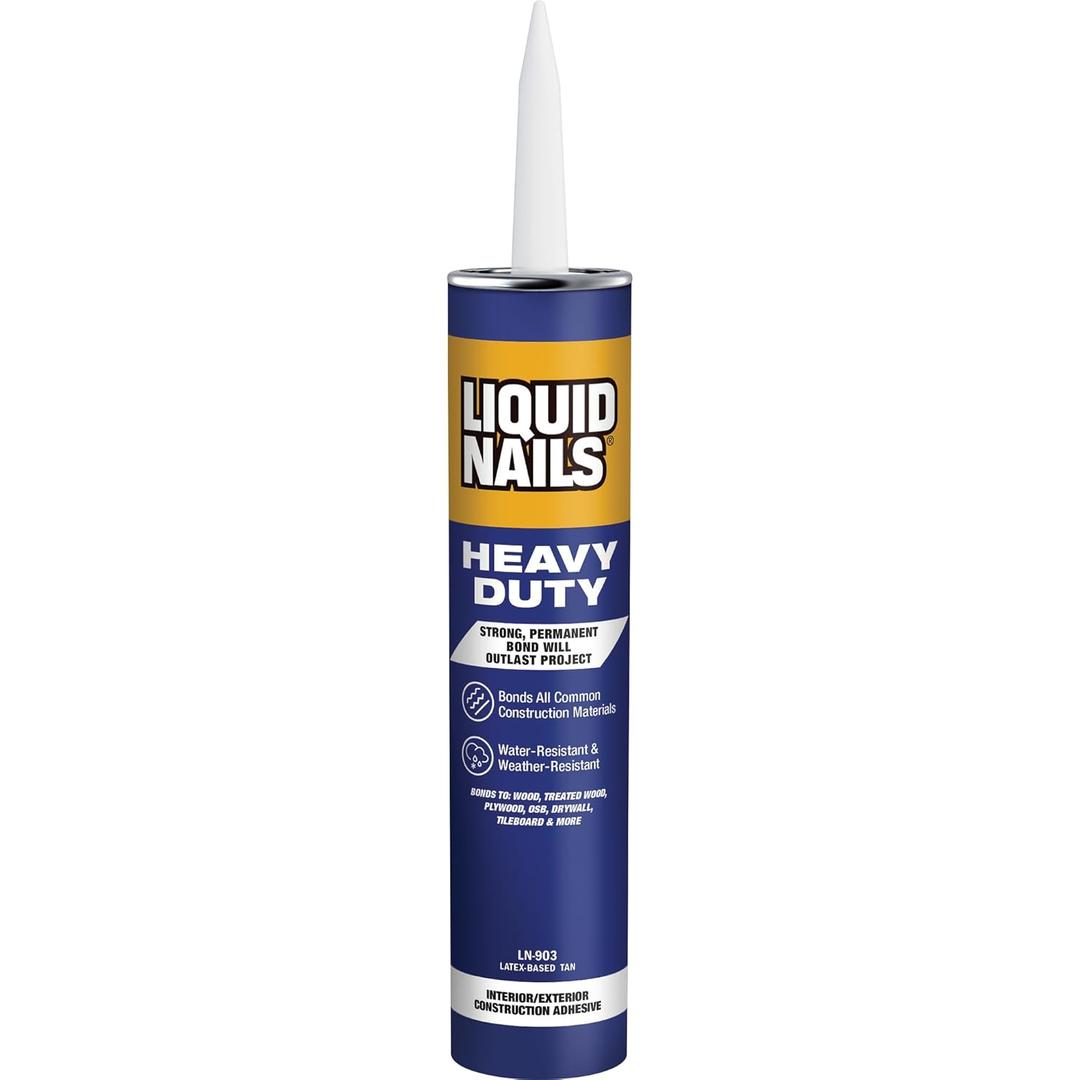 2 x Liquid Nails Heavy Duty Construction Adhesive (LN903), 10 oz (Tan)