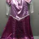 Women Long Hair Rapunzel Princess Printing Cosplay Costume Adult Fancy Dress (X-Large)