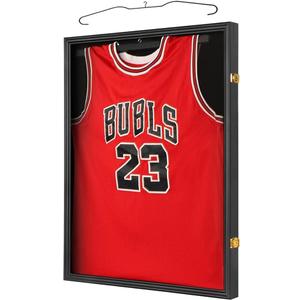 Jinchuan Jersey Frame Display Case Shadow Box Lockable with UV Protection for Baseball Basketball Football Soccer Hockey Sport Shirt