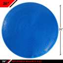 JFIT Inflatable Balance and Stability Disc - LARGE 26" Large Yoga Wobble Cushion Trainer - Core Fitness and Workout Equipment Discs for Home, Office Chair, Ankle Strength and Pet Activity