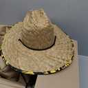 FOCO NCAA Mens NCAA College Team Logo Floral Lifeguard Beach Straw Sun Hat
