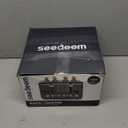 SEEDEEM 4 Slice Stainless Toaster with LCD Display, 7 Shade Settings, Wide Slots, Bagel/Defrost/Reheat Functions, Removable Crumb Tray, 1800W (7.3*10.6*11.2, Dark Metallic)