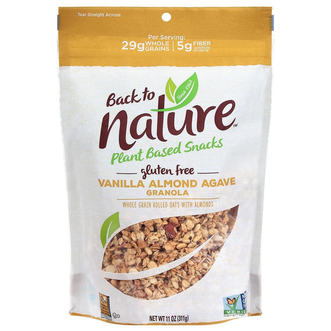 Back To Nature Non-Gmo Granola, Gluten Free Vanilla Almond Agave, 11 Ounce, BB Date 01/13/2026