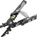 Navaris 25-in-1 Electrician's Multitool - Multi-tool w Pliers Wire Cutter Wrench - Anti-Rust Cr-V Steel Construction - Ergonomic Handle - Multitools & Accessories for Electricians