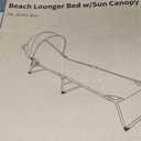 Colorsoul Tanning Chair with Sun Canopy,Adjustable 4-Position Beach Lounge Chair for Adults,Heavy Duty Folding Outdoor Lounge Chair,for Patio Poolside Sunbathing,UPF 50+,300 LBS,Blue, 79 inches x 22 inches x 10.26 inches