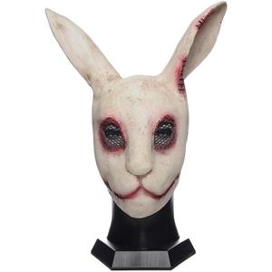 Horror Bunny Mask Scary Halloween Animal Cosplay Mask Creepy Rabbit Masquerade Party Costume Accessories