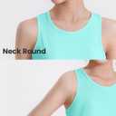 Auranso Girls Athletic Tank Tops 3 Pack UPF 50+ Racerback Sleeveless Quick Dry Sports Dance Workout Tops (7-8 Years, Purple-light Blue-pink)