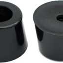 Black Round Rubber Feet with Steel Washer Inside Pack of 10 (D36x28xH25mm)