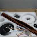 addlon 52 inch Ceiling Fans with Lights and Remote Control, Reversible, 3 Wood Blades, 6 Speeds, 3CCT Dimmable, Noiseless, Indoor/Outdoor Black Walnut Ceiling Fan for Bedroom Living Room Gazebo Patio