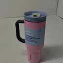 Owala 40 oz Stainless Steel Tumbler, color is Pink Skies