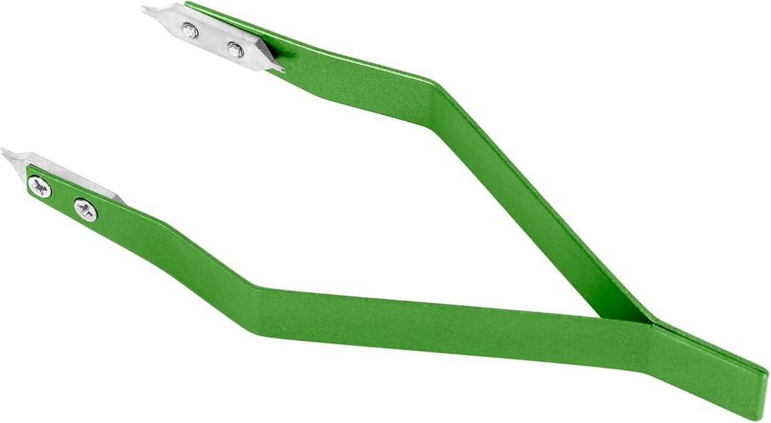 7825 Watch Spring Bar Tweezer, Aluminum Alloy Spring Bar Pliers Lug Removal Fitting Tool Watch Repair Accessories for Band Adjustment and Link Removal (Green, Silver)