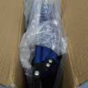 Stadium Seats for Bleachers with Back Support Bleacher Seat Soft Cushion Light Weight Includes Shoulder Strap & Cup Holder, Front & Back Zipper Pocket, Suitable for Sports Events,Navy
