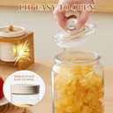 Glass Jars with Airtight Lid Set of 4, Food Jars 34 oz, Pickle Jars, Canning Jars, Glass Containers, Suitable for Kitchen, Pickles, Flour, Grains, Pasta, Sugar, Herbs, Coffee