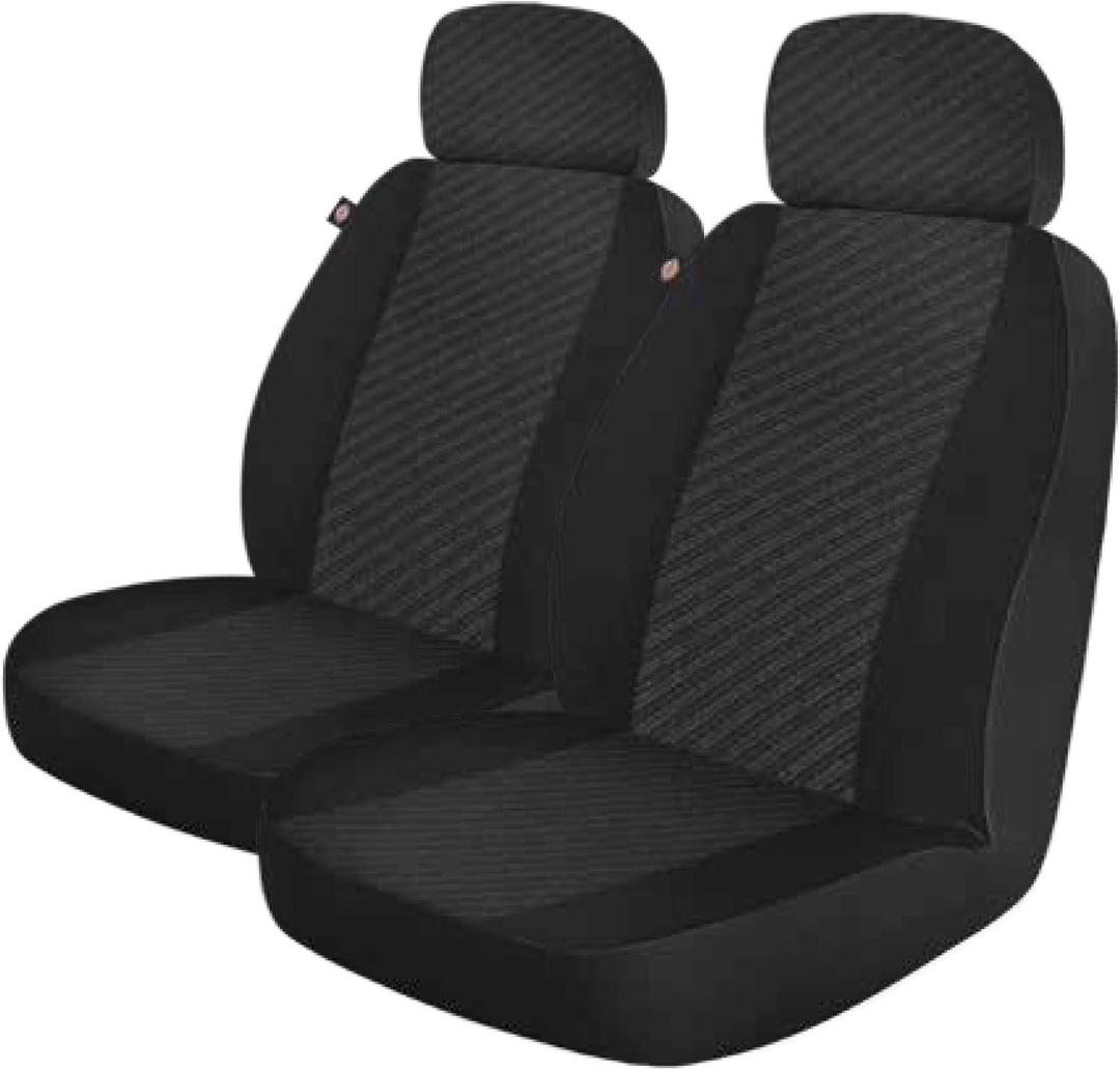 DICKIES 3003417LD, Morrisey Black 2-Piece Seat Cover Set