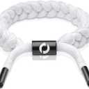 Adjustable Paracord Bracelet Made of Durable Waterproof Rope | Stylish Accessory For Men Fits Any 6-8.5" Wrist Size (2-White)
