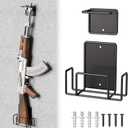 Shotgun Holder for Wall - Vinyl Coating Shotgun Rack Wall Mount, Heavy Duty Steel Vertical Gun Wall Mount, Vertical Gun Rack, Airsoft, Rifle Holder - 1 Pack