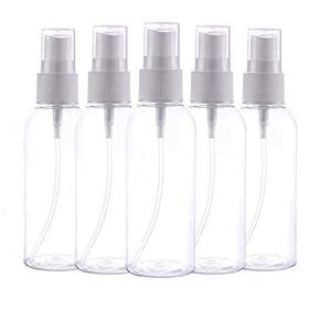 10 Pieces 30ml Refillable Fine Mist Spray Bottle Clear Plastic Bottles with Atomizer Pumps for Essential Oils, Alcohol, Samples, Aromatherapy