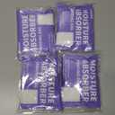 Moisture Absorbers 4 Pack, 9.8 Oz Compact Dehumidifier Bags & Packs, Moisture Hanging Bag, Humidity Absorbers, Closet Deodorizer Against Musty Odors, 11.8'' x 6.3'' (Purple)