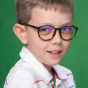 Prospek Blue Light Glasses for Kids (+0.5 Magnification), High Optical Quality Clear Lenses, SHARP. Computer Blue Light Blocking Glasses for Children 5-12y.o.
