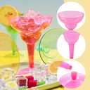 JOYIN 36 Packs Plastic Margarita Glasses Cups 12 oz Disposable Cinco De Mayo Fiesta Party Decoration for Fun Taco Party Supplies, Neon Cocktail Cups, Mexican Theme for Carnivals