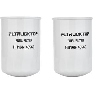 2PCS HH166-43560 Fuel Filter Compatible with Kubota V2203 V3307 Engine SVL75 SVL90 M5700 M8540 M8560 M9000 M9540 M9960 Replace 16631-43560 19090-55580