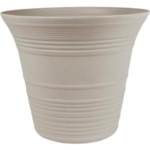 The HC Companies Sedona Round Self-Watering Pot - Lightweight Self Care Planter - Plastic Planter for Herbs & More - Durable Plant Pots for Indoor Plants & Outdoor Plants (9" Cottage Stone, Pack of 1)