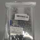 600 Sets 6 Sizes White Clear Rhinestone Rivets Crystal Rapid Rhinestone Stud Silver Color Rivets Fit Punk Rock DIY for Clothing, Wedding, Performance, Arts and Crafts Decoration