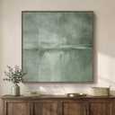 Large Framed Sage Green Abstract Wall Art for Living Room Decor, 36x36 In | Oversized, Canvas prints, Abstract pictures, Sage green, Modern minimalist artwork, Square Paintings, Bedroom wall decor