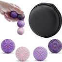 Silicone Magnetic Balls Fidget Toys for Adults & Teens,4PCS Stress Relief Sensory Toys for Autism ADHD Anxiety,Fun Textures Gadgets,Office Desk Toy,Stocking Stuffer for Men Women Teen Gift (Lilac Purple)