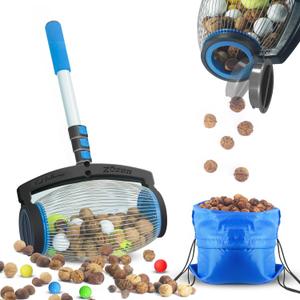 Zozen Nut Gatherer, Pecan Picker Upper, Walnut Picker Upper Roller, Side Opening Dump/ Also Apply to Hickory Nuts, Chestnuts, Buckeyes, Golf, Butternuts, Objects Size 3/ 4'' to 2''; 1.5 Gallon
