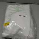 PONY DANCE 50% Light Filtering Curtains 84 inch Long, Back Tab & Rod Pocket Nursery Room Darkening Curtains for Bedroom and Living Room Decoration, 52 Inches Wide, 2 Panels Set, Pure White