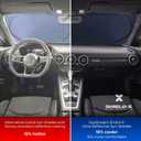 EzyShade Windshield Sun Shade with Shield-X Reflective Technology. See Vehicle Size-Chart. Foldable 1-Piece Car Sunshade Front Windshield Window Car SUV Truck. Sun Visor Heat Shield. Large (L) Size