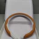 Frani Nappa Leather Steering Wheel Cover,Universal Fit 15 Inch-Premium Non-Slip Breathable Comfort Grip for Cars Trucks SUVs,Anti-Slip Durable Interior Upgrade Tan