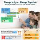 Digital Calendar Touchscreen, Smart Family Electronic Calendar and Digital Picture Frame - Digital Wall Planner with Schedule, Chore Chart, Meal Planner, Tasks, Wall & Desk Display - 10.1''
