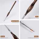 Nicpro Miniature Paint Brushes Dry Brush - 21PCS Model Paint Brush Set with Cloth Roll for Acrylic Oil Watercolor, Detail Paint Brush Drybrush for Model, Miniature Painting, Paint by Numbers, Craft